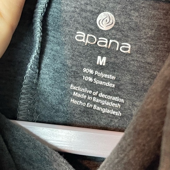 APANA Men’s Grey Cowl Neck Drawstring Athletic Long Sleeve Pullover Sweater Med - Picture 6 of 8